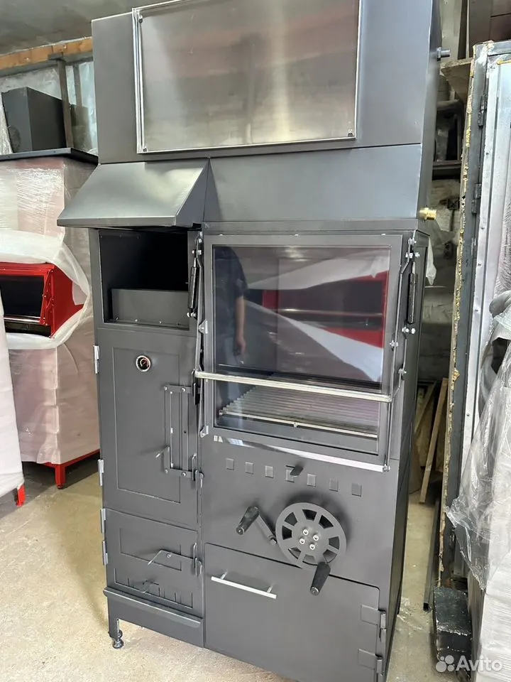 Мини мангал хоспер с коптилкой смокер