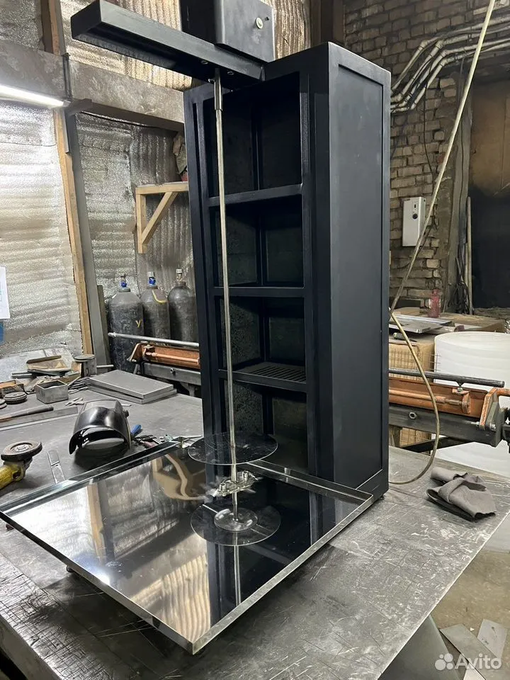 Шаурма на углях с приводом