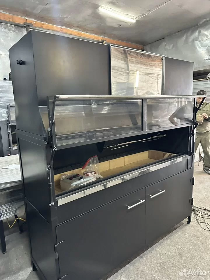 Мангал с гидрофильтром вертел куры гриль