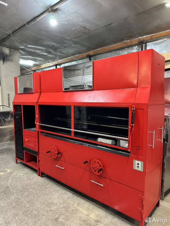 Мангал мега смокер подъемные чаши вертел